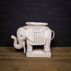 Wicker Elephant Sidetable thumbnail 3