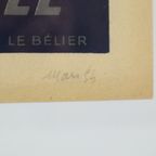 Vintage Ingelijste Poster Loterie Nationale France Fifties Reclame M. Pineau thumbnail 5