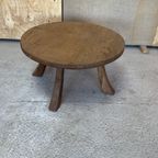 Grote Ronde Wabi Sabi Eiken Salon Tafel, Reliving thumbnail 10