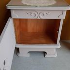 Vintage Brocante Houten Kastje, Halkastje, Nachtkastjes thumbnail 7