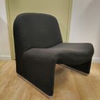 Vintage Giancarlo Piretti Alky Fauteuil Stoel Zwart thumbnail 10