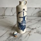 Grote Vintage Jenever Fles Van Delft Blue thumbnail 3