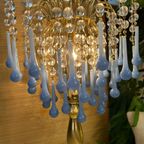 Vintage Murano Opaline Blauwe Teardrop Tafellamp Staande Lamp thumbnail 5