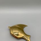 Mid Century Grote Messing Maanvis thumbnail 6