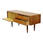 Vintage Lowboard Scandinavische Stijl Lichtgekleurd Hout thumbnail 2