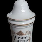 Limoges "Oleum Cacao" Voorraadpot. thumbnail 2