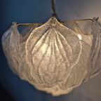 Novaresi Milaan "Frozen Leaves" Murano Glas Vintage Hanglamp thumbnail 6