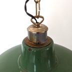 Industriële Hanglamp – Groen En Binnenzijde Wit Geëmailleerd - (Mm28) thumbnail 3