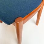 Set Van 4 Niels Koefoed Stoelen Blauw, 1960's thumbnail 6