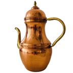 Vintage Theepot Koper En Messing thumbnail 9