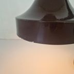 Grote Vintage Donker Paarse Space Ace Bureau Lamp. thumbnail 4