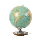 Grote Verlichte Wereldbol Globe Lamp Columbus Fifties thumbnail 9