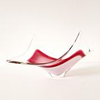 Vintage Murano Schaal Roze Glazen Schaal thumbnail 9
