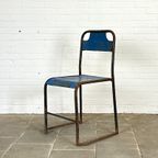 20 Stuks Industriële Ijzeren Stoelen thumbnail 4