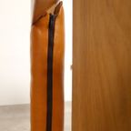 2 Oak Armchairs In Cognac Leather thumbnail 15