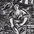 Houtsnede Frans Masereel: De Vistrap Te Oostende thumbnail 2