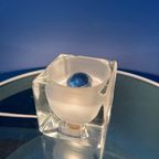 Mid Century Peill & Putzler 'ice Cube' Kubus Glazen Tafellamp thumbnail 2