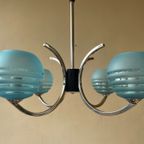 Lamp Hanglamp Art Deco Blauwe Bollen Frans thumbnail 10