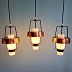 Trio Van Scandinavische Hangers In Opaline En Kopermetaal thumbnail 12