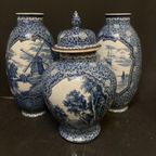 Groot Oud Kaststel, Villeroy En Boch, 32 Cm Hoog thumbnail 7