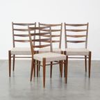 Set Van 4 Vintage Teakhouten Pastoe, Cees Braakman Jaren ’60 Design Eetkamerstoelen thumbnail 2