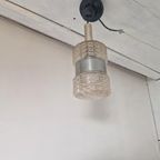 Vintage Space Age Hanglamp Glas En Chroom Design thumbnail 6