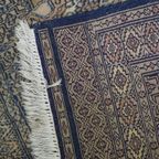 Leuk Vintage Oosters Vloerkleed In Voornamelijk Blauw Tinten 130x78cm thumbnail 7