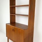 Scandinavisch Vintage Teak Fineren Boekenkast Olne thumbnail 4