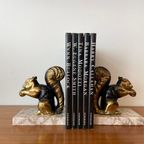 Set Van 2 Franse Art Deco Boekensteunen Met Eekhoorn | Kerst thumbnail 2