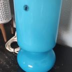 Vintage Tafellamp Ikea Lykta Blauw Glas thumbnail 8