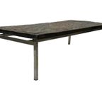 Vintage Brutalist Coffee Table With Chrome Frame, 1970 thumbnail 6