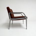 Zeldzame Fauteuil Met Voetenbank Toegeschreven Aan Gispen thumbnail 11
