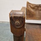 Vintage Safari Stoel Jaren 70 Fauteuil Leren Stoel thumbnail 12