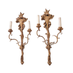 Antieke Wandlampen -lodewijk Xv – Rococo Stijl - Mn47 thumbnail 2