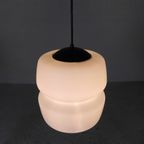 Vintage Hanglamp Met Opaline Glazen Bol, Jaren 60 thumbnail 15