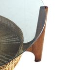 Ronde Vintage Salontafel Met Lectuurhouden 'hilla' thumbnail 13
