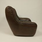 Vintage Lederen Fauteuil, 1982 thumbnail 3
