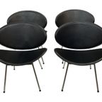 Set Van Vier Vintage Eetkamerstoelen Italië 1990 Design thumbnail 8