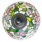 Vintage Mid-century Xl Tiffany Tafellamp Jaren 60 Bloemen thumbnail 11