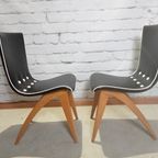 Swing Dining Chairs By G.J. Van Os For Van Os Culemborg, 1950’S thumbnail 11