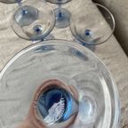 8X Martini Coupe / Champagne Glas, Licht Blauw, Luminarc thumbnail 2