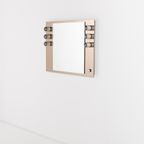 Mid-century Modern Italian Vanity Mirror With Sconces From Veca, 1960s thumbnail 2
