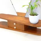 Retro Vintage Spiegel Wandkast Hout Jaren 50 Ladekast thumbnail 7
