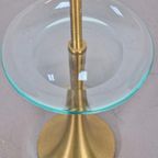 Vintage Fontana Arte Side Table Messing Glas 1960 Italy thumbnail 9
