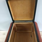Vintage Art Deco Style Naaidoos/Opbergmeubel Bijzettafel thumbnail 6