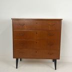 Scandinavisch Vintage Teak Fineren Ladekast Floro thumbnail 10