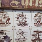 Mooi Klassiek Dienblad Met Tegeltjes thumbnail 4