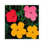 King & Mcgaw Bloemen, Ca. 1964 - Andy Warhol 90 X 90 Cm thumbnail 2