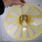 Prachtige Gele Plastic Space Age Ufo Lamp - Massive - Belgian Design - 1970 thumbnail 11