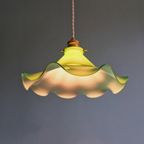 Vintage Hanglamp In Groene Opaline, Jaren 60-70 thumbnail 7